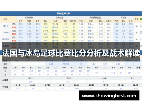法国与冰岛足球比赛比分分析及战术解读